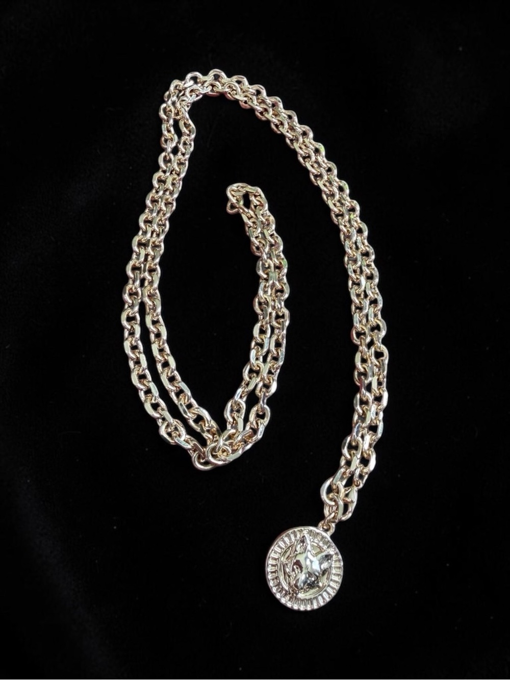 Gold-Tone Coin Pendant Necklace - Women Jewelry